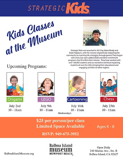 strategic kids balboa island museum